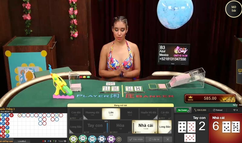 Sảnh sexy baccarat online tại sodo casino
